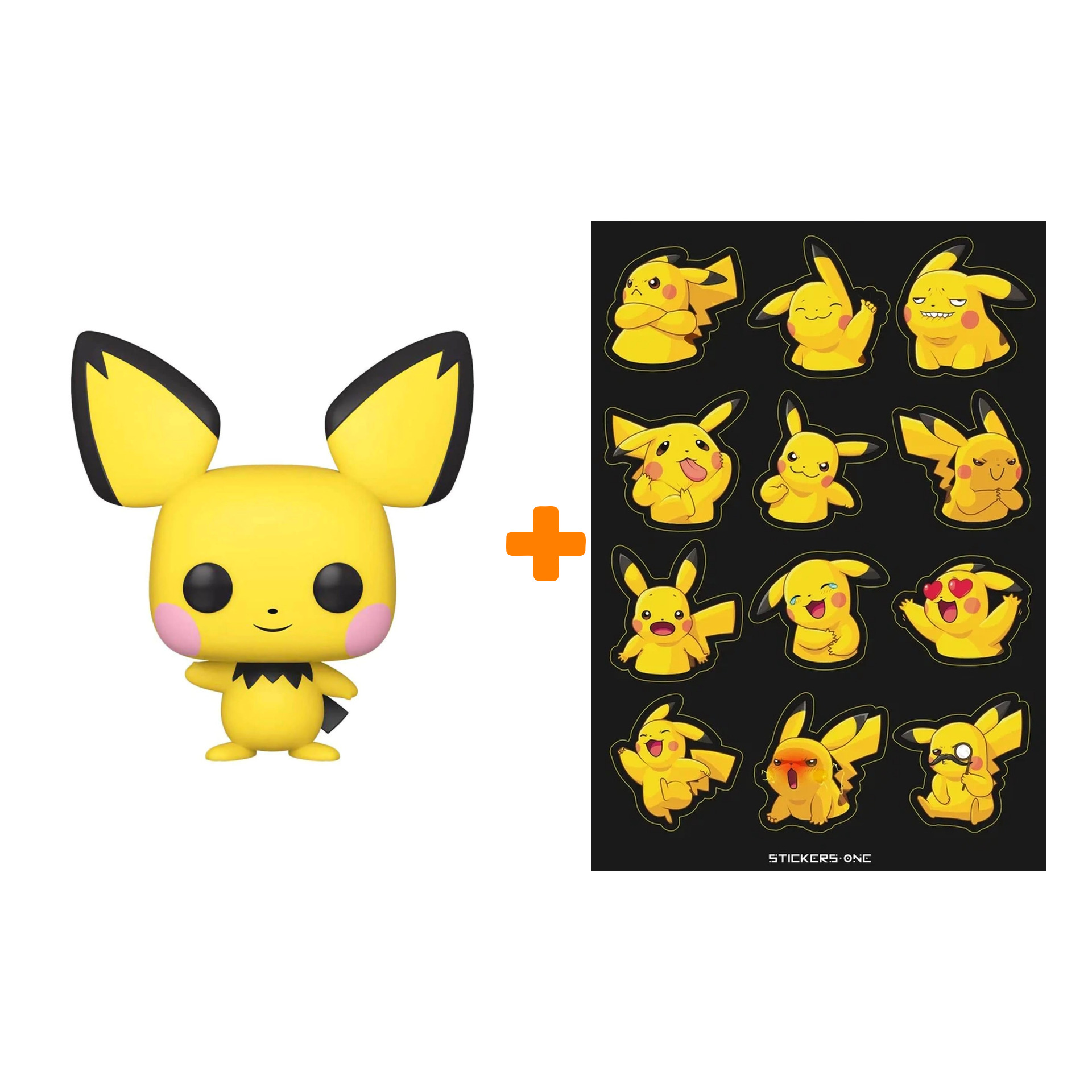 

Набор Pokemon фигурка Pichu + стикерпак Pika #2
