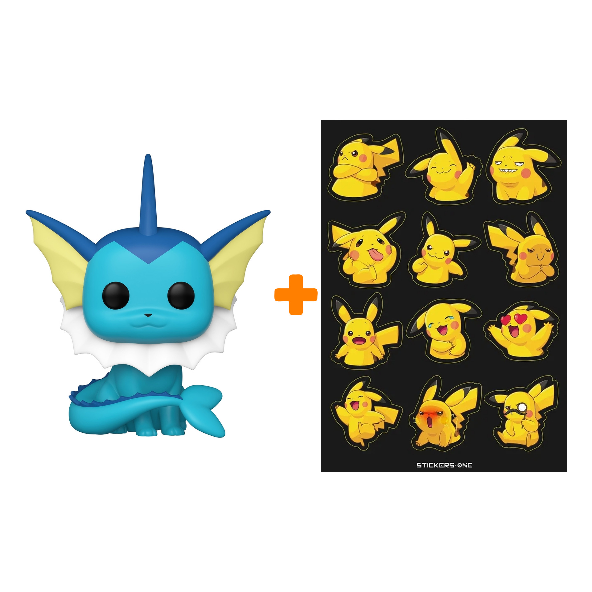 

Набор Pokemon фигурка Vaporeon + стикерпак Pika #2