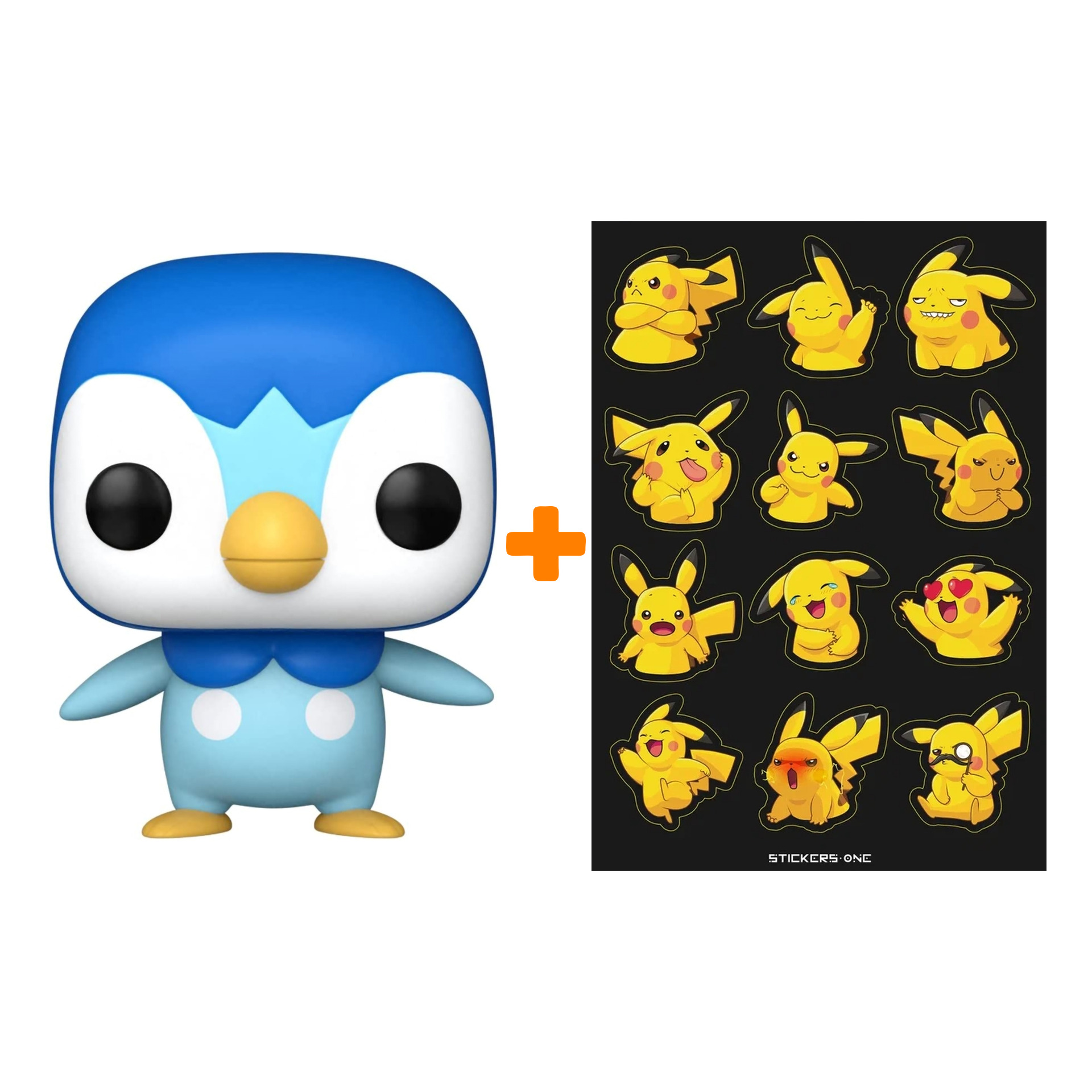 

Набор Pokemon фигурка Piplup + стикерпак Pika #2