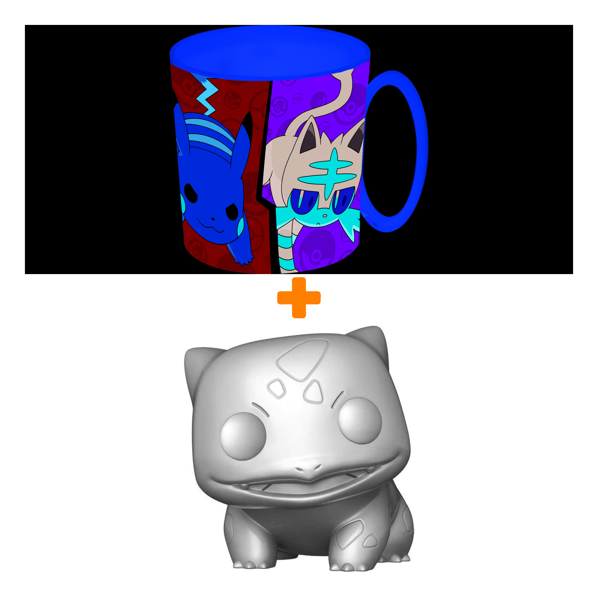 

Набор Pokemon фигурка Bulbasaur Metallic + кружка для СВЧ