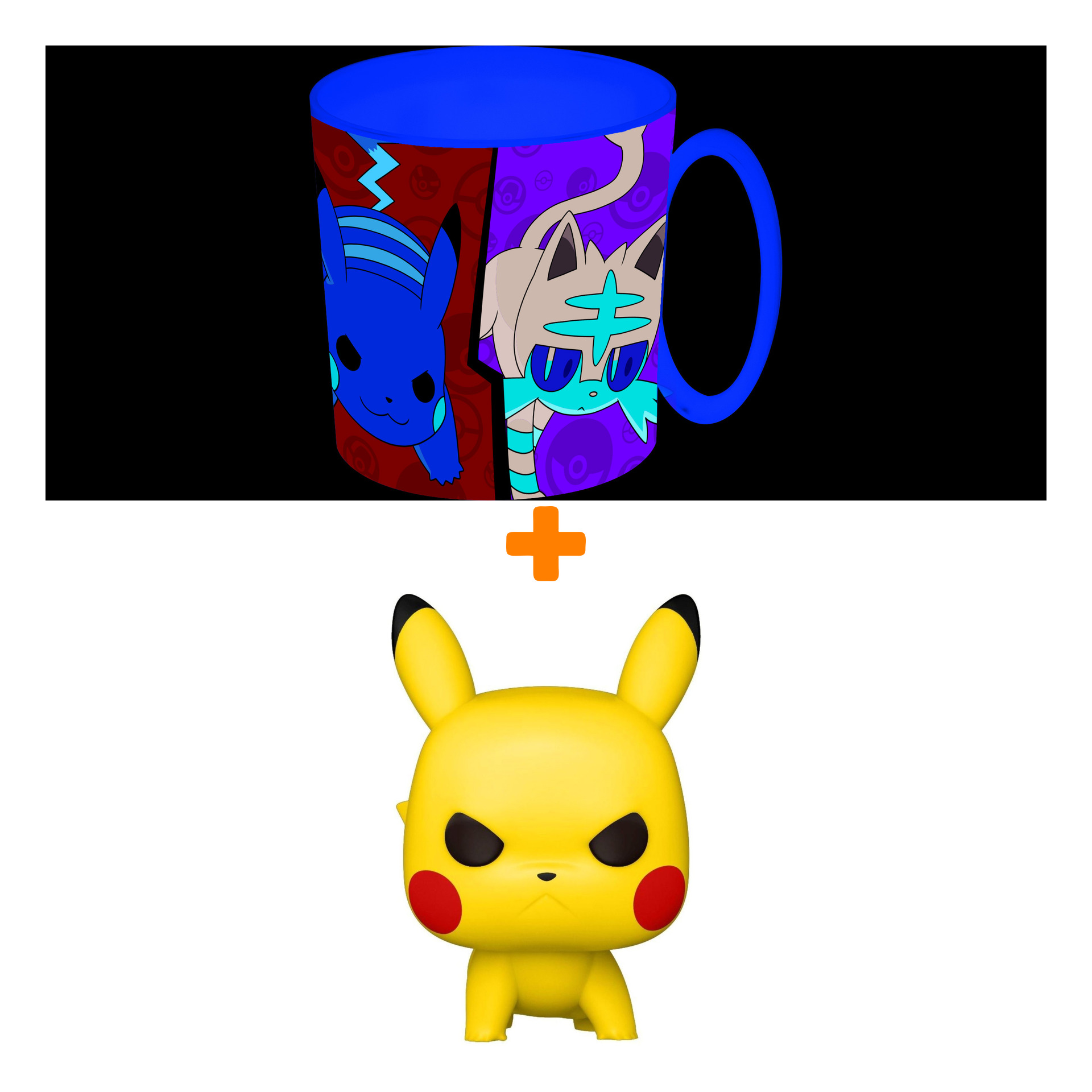 Набор Pokemon фигурка Pikachu Attack Stance + кружка для СВЧ
