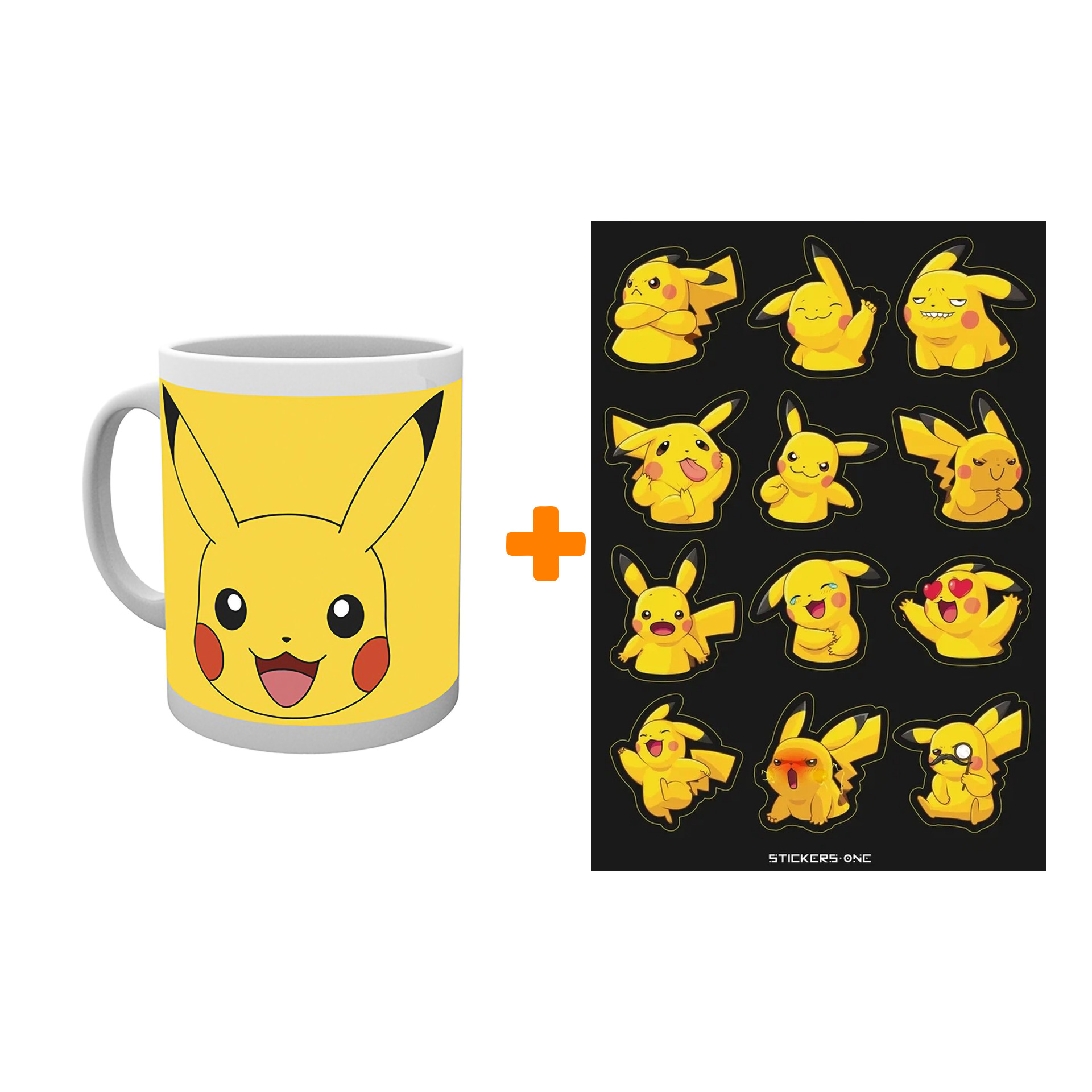 

Набор Pokemon кружка Pikachu + стикерпак Pika #2