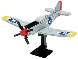 Конструктор nanoBlock. Самолет P-51 Мустанг