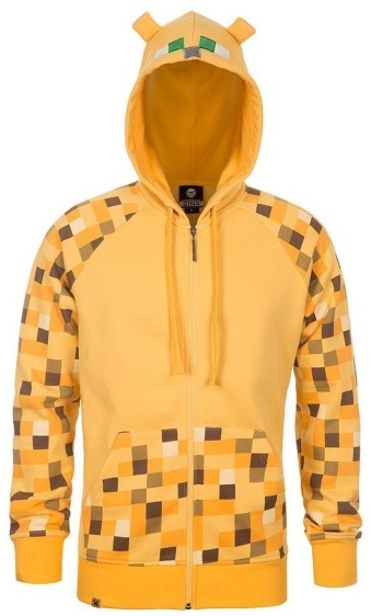 Детская толстовка Minecraft. Ocelot Premium Zip-up (желтая) (XS) (34–36)