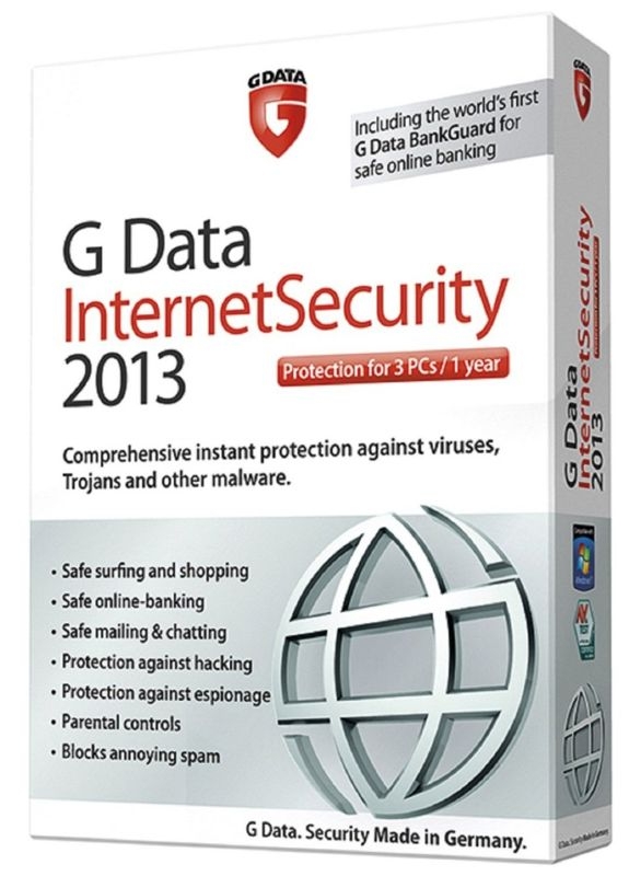 G Data Internet Security 2013 (3 ПК, 1 год) [Цифровая версия] (Цифровая версия)