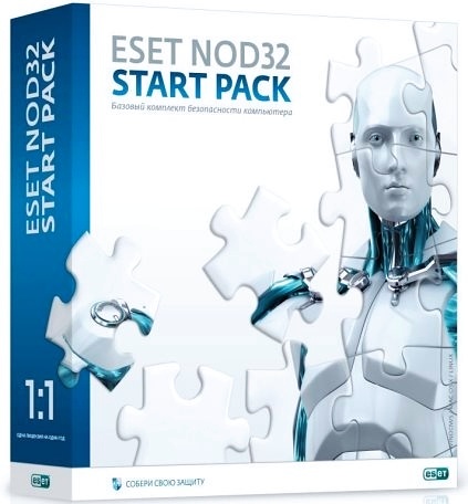 ESET NOD32 Start Pack. (1 ПК, 1 год)