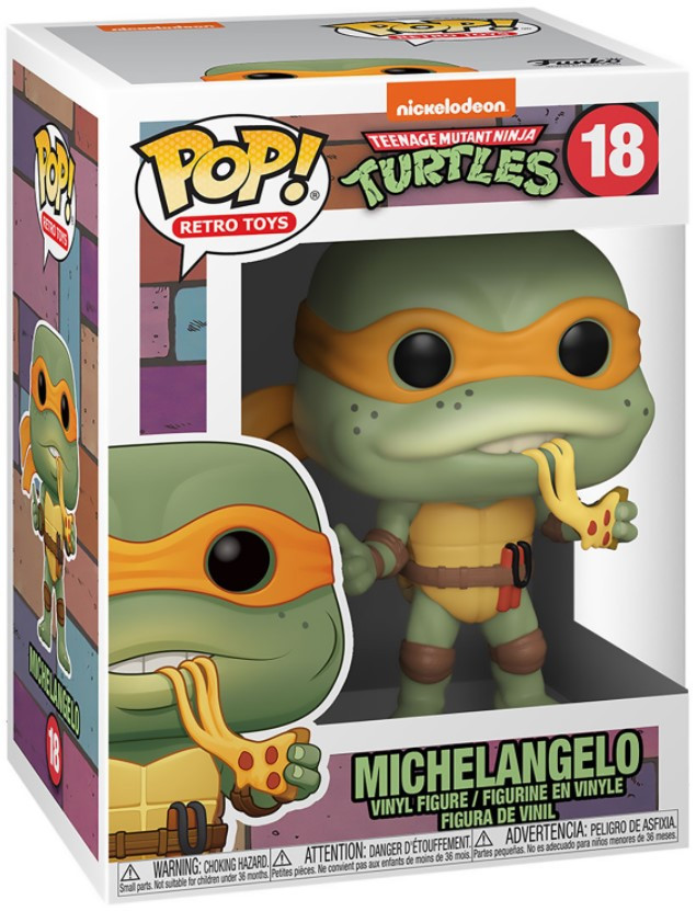  Funko POP Retro Toys: Teenage Mutant Ninja Turtles: Michelangelo (9,5 )