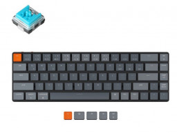 Клавиатура Keychron K7 Low Profile, механическая, беспроводная, RGB, Blue Switch