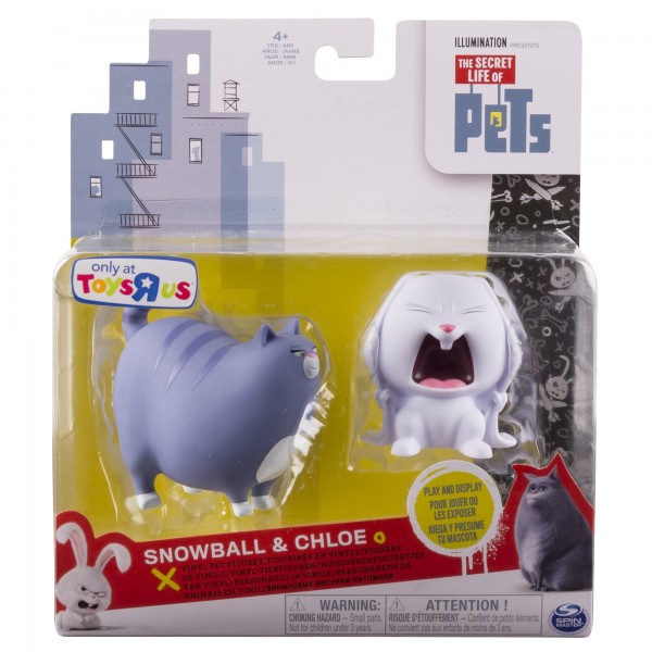 Набор фигурок Тайная жизнь домашних животных (Secret Life Of Pets). Кролик Снежок и кошка Хлоя