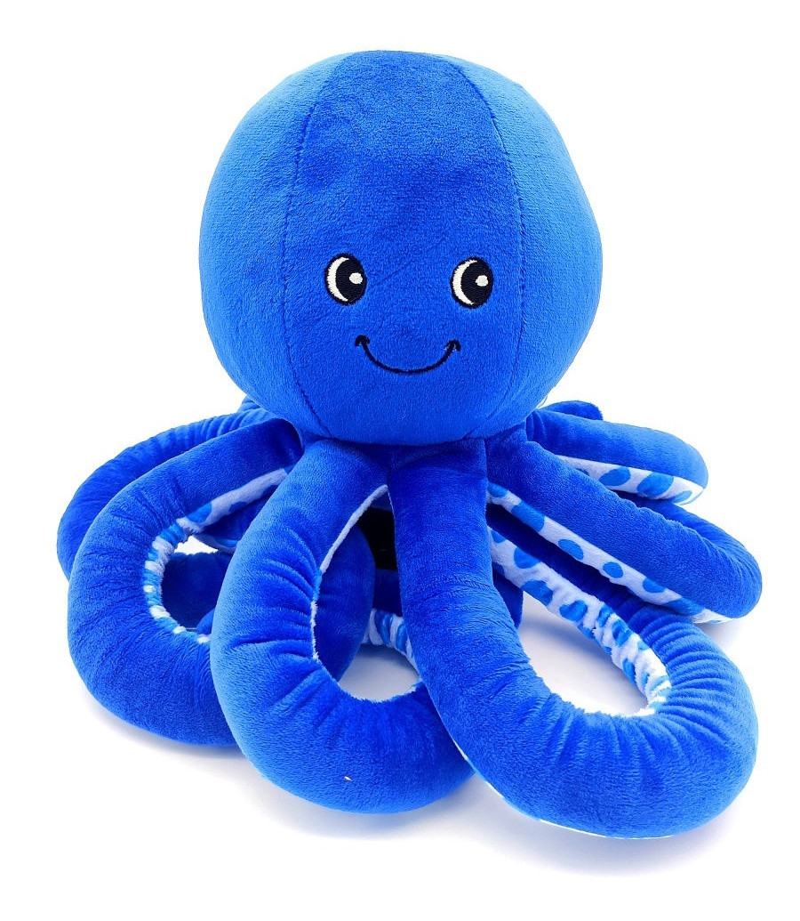 Мягкая игрушка Осьминог синий (25 см)