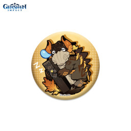  Genshin Impact: Chibi Expressions  Azhdaha Can Badge