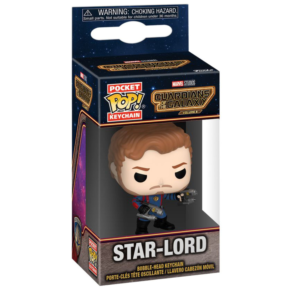  Funko Pocket POP Keychain Marvel: Guardians Of The Galaxy 3  Star-Lord POP