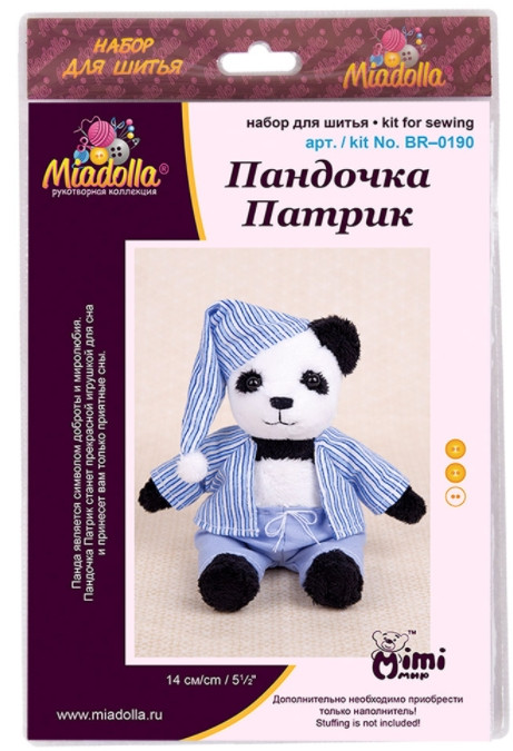 Набор для изготовления игрушки Miadolla: Пандочка Патрик