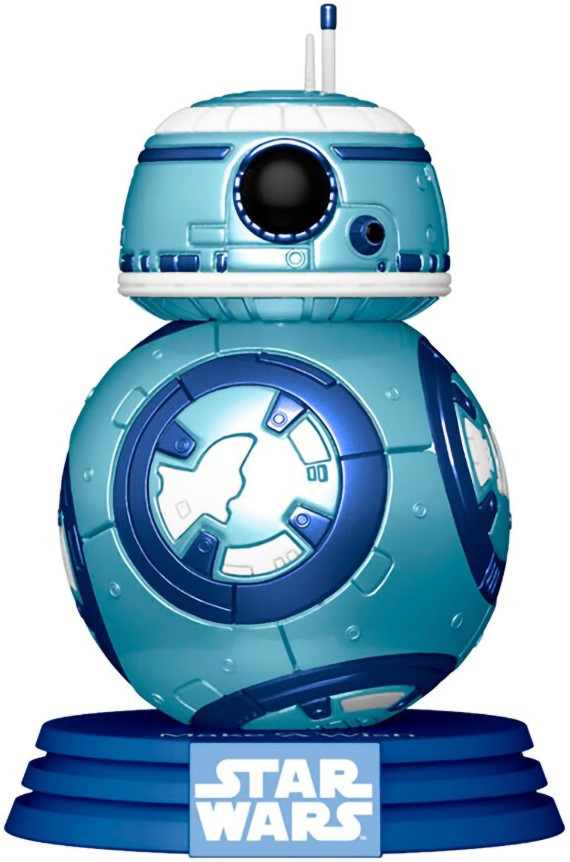 Набор фигурка Star Wars Make-A-Wish BB-8 Metallic + блокнот R2-D2 + набор кружек Star Wars