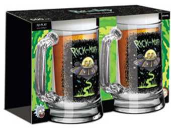 Набор пивных кружек Rick And Morty: Летающая тарелка (2-Pack)