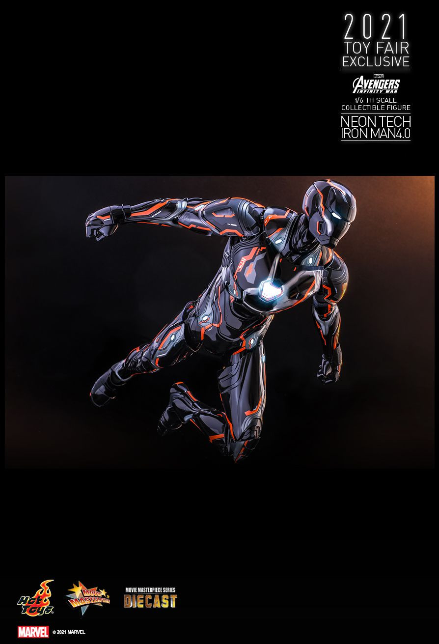  Marvel Avengers: Infinity War  Iron Man Neon Tech 4.0 [1/6 Scale Collectible Figure] (32 )