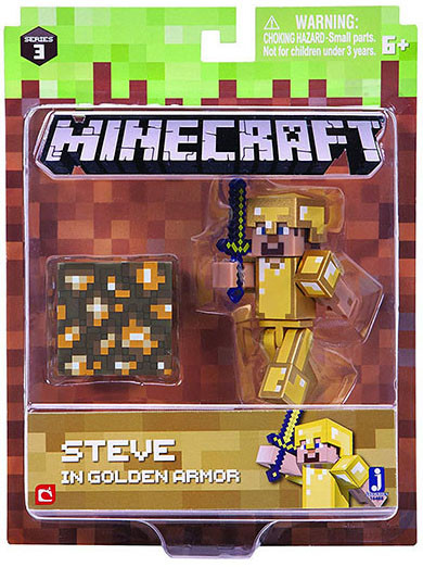  Minecraft Series 3: Steve In Golden Armor (8 )