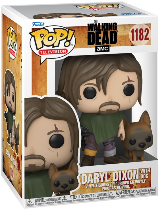 Фигурка Funko POP Television: Walking Dead – Daryl Dixon with Dog (9,5 см)