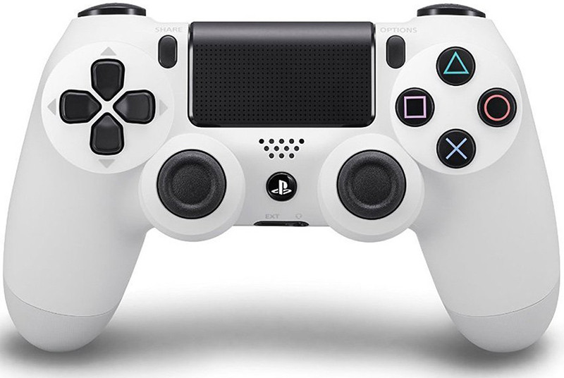 Беспроводной геймпад Dualshock 4 Glacier White для PS4 (белый)