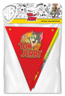 Гирлянда поздравительная Tom And Jerry – Персонажи (флажки)