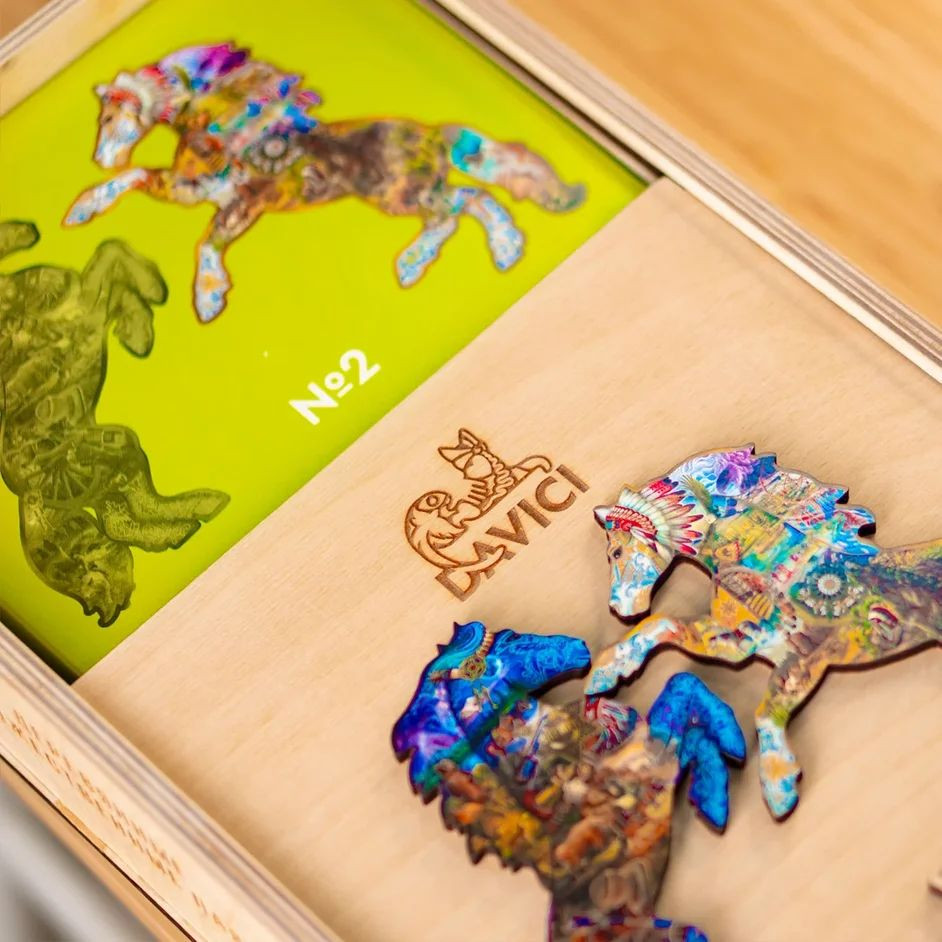  Wooden Puzzles: .  
