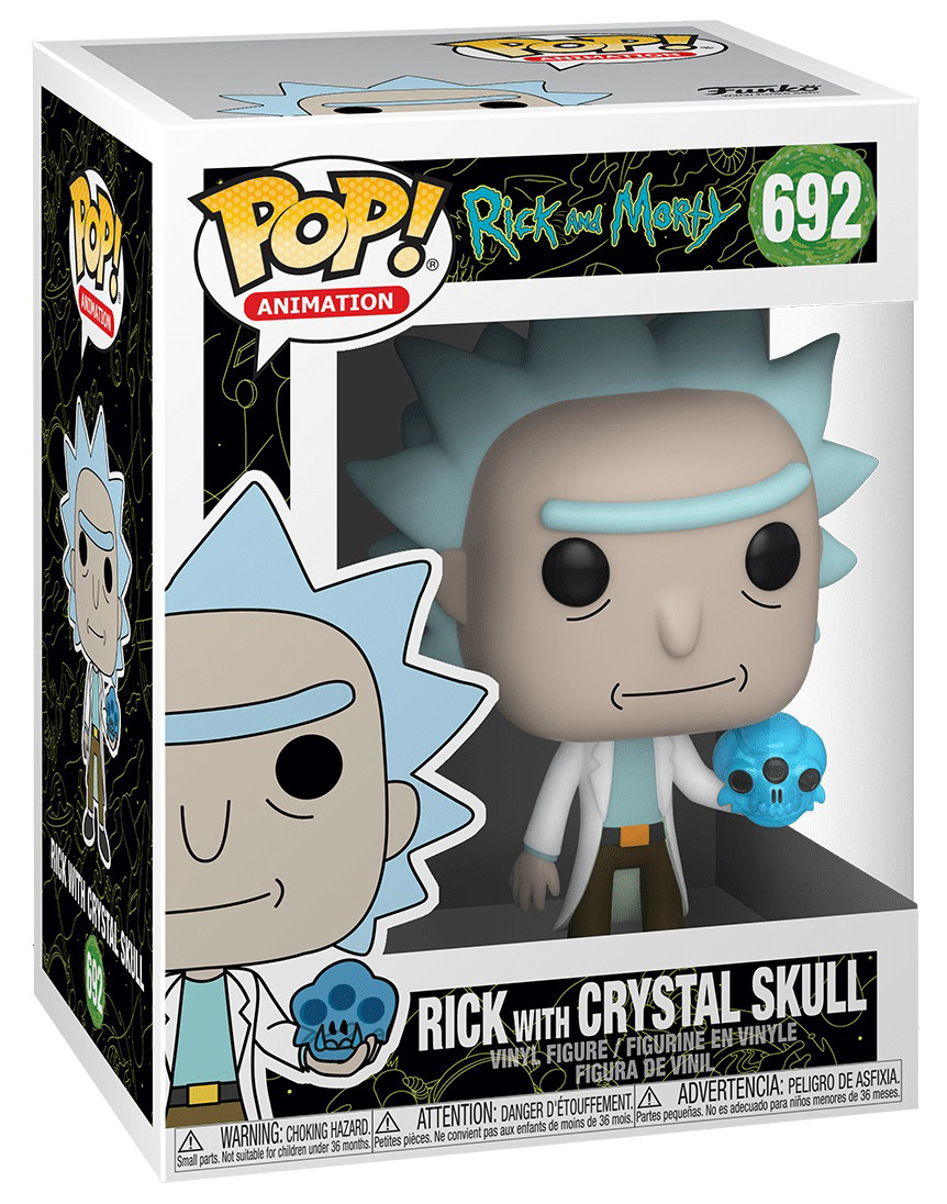  Funko POP Animation: Rick And Morty  Rick With Crystal Skull (9,5 )