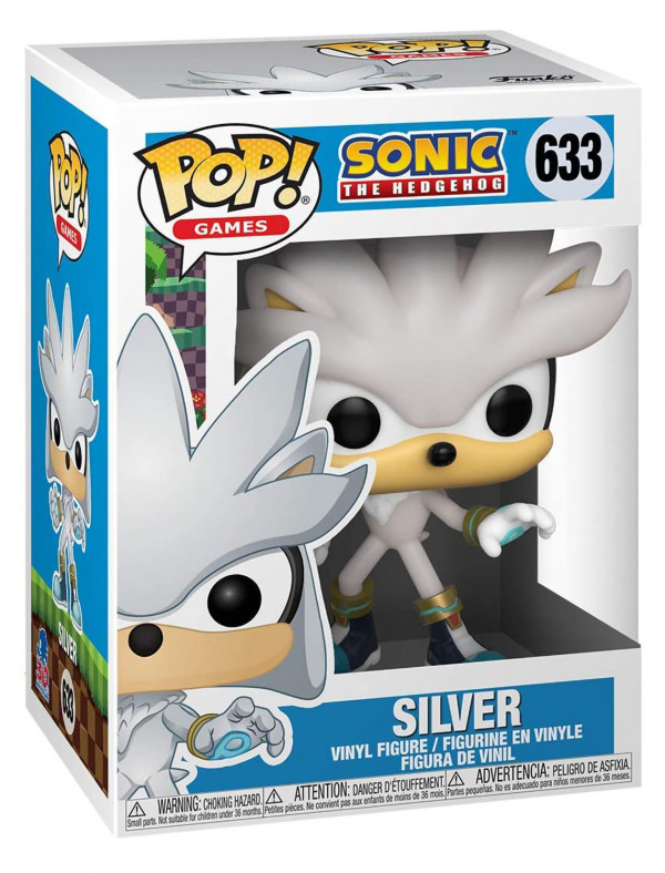 Фигурка Funko POP Games: Sonic The Hedgehog – Silver (9,5 см)