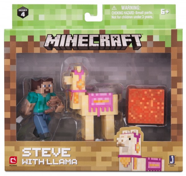 Набор фигурок Minecraft: Steve With Llama