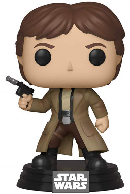  Funko POP: Star Wars  Han Solo Endor With Gun Drawn Bobble-Head (9,5 )