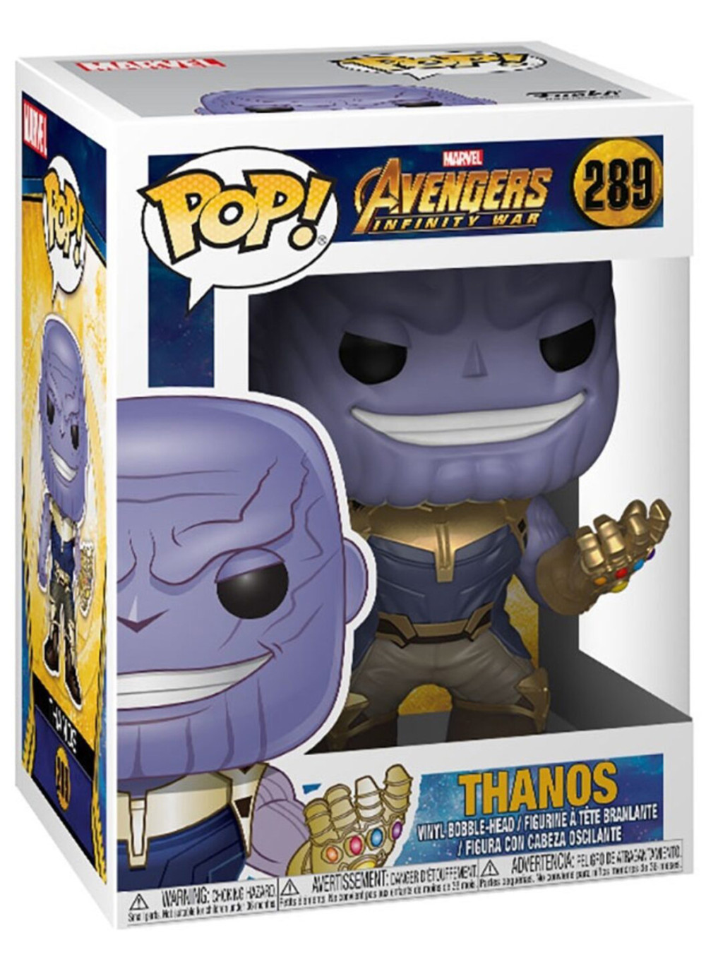  Funko POP Marvel: Avengers Infinity War  Thanos Metallic Bobble-Head Exclusive (9,5 )