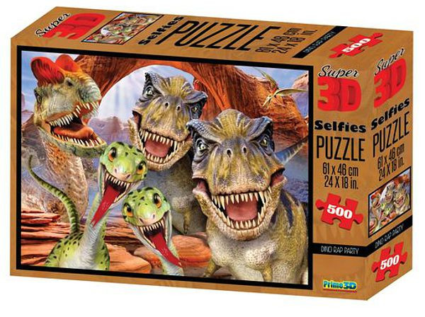 Super 3D Puzzle: Дино селфи – Dino Selfie (500 элементов)