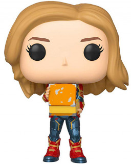  Funko POP: Captain Marvel  Captain Marvel Holding Lunchbox Bobble-Head (9,5 )