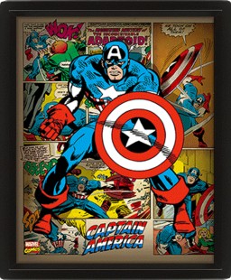 3D  Marvel Retro: Captain America