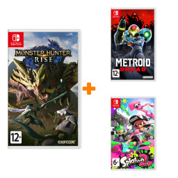 ����� ������ � Nintendo Switch� (Splatoon 2, Metroid Dread, Monster Hunter Rise) [Switch]