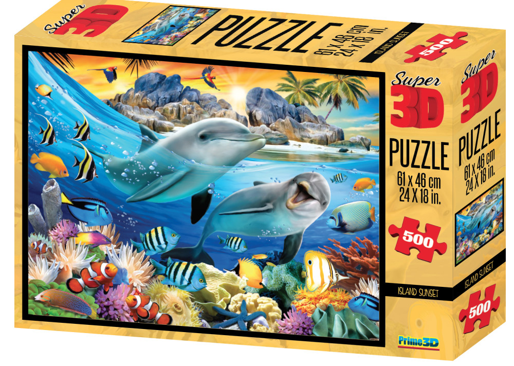Super 3D Puzzle: Закат на острове