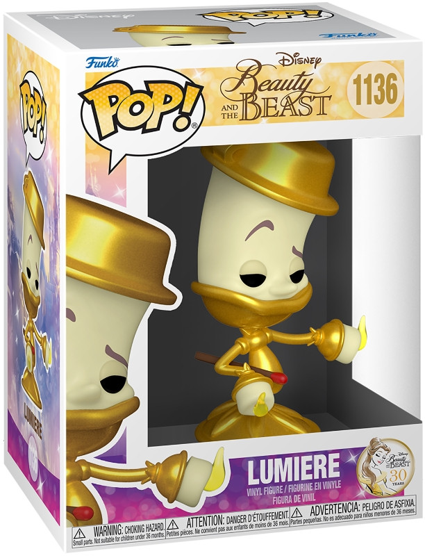  Funko POP Disney: Beauty & The Beast 30 Years  Lumiere (9,5 )