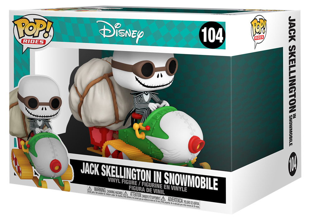  Funko POP Rides Disney: Jack Skellington In Snowmobile (9,5 )