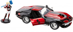   Hollywood Rides DC Comics: Harley Quinn  1969 Chevy Corvette Stingray With Harley Quinn 1:24 (2 )