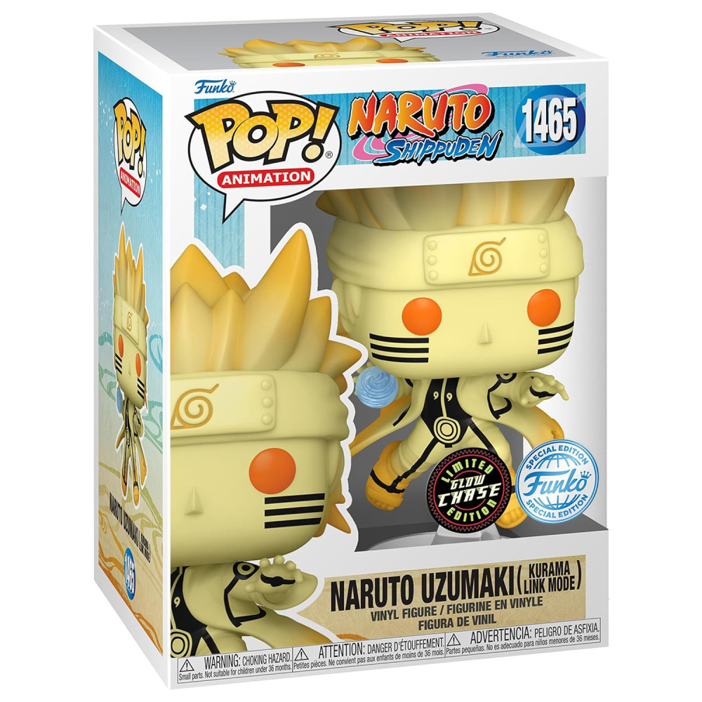  Funko POP Animation: Naruto Shippuden   Naruto Uzumaki (Kurama Link Mode) With Chase [Glow In The Dark] Exclusive (9,5 )
