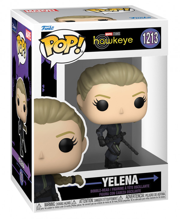 Фигурка Funko POP Television Marvel: Hawkeye – Yelena With Chase Bobble-Head (9,5 см)