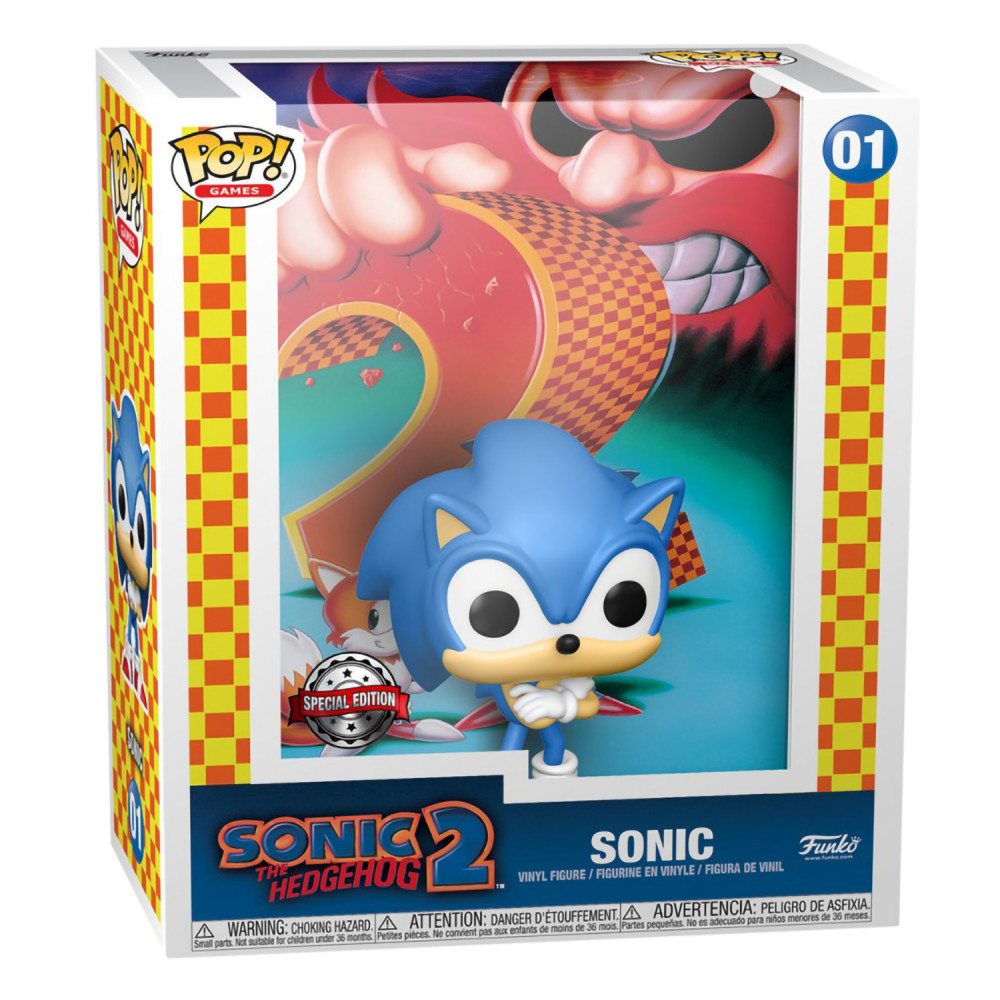  Funko POP Game Cover: Sonic The Hedgehog 2  Sonic (9,5 )