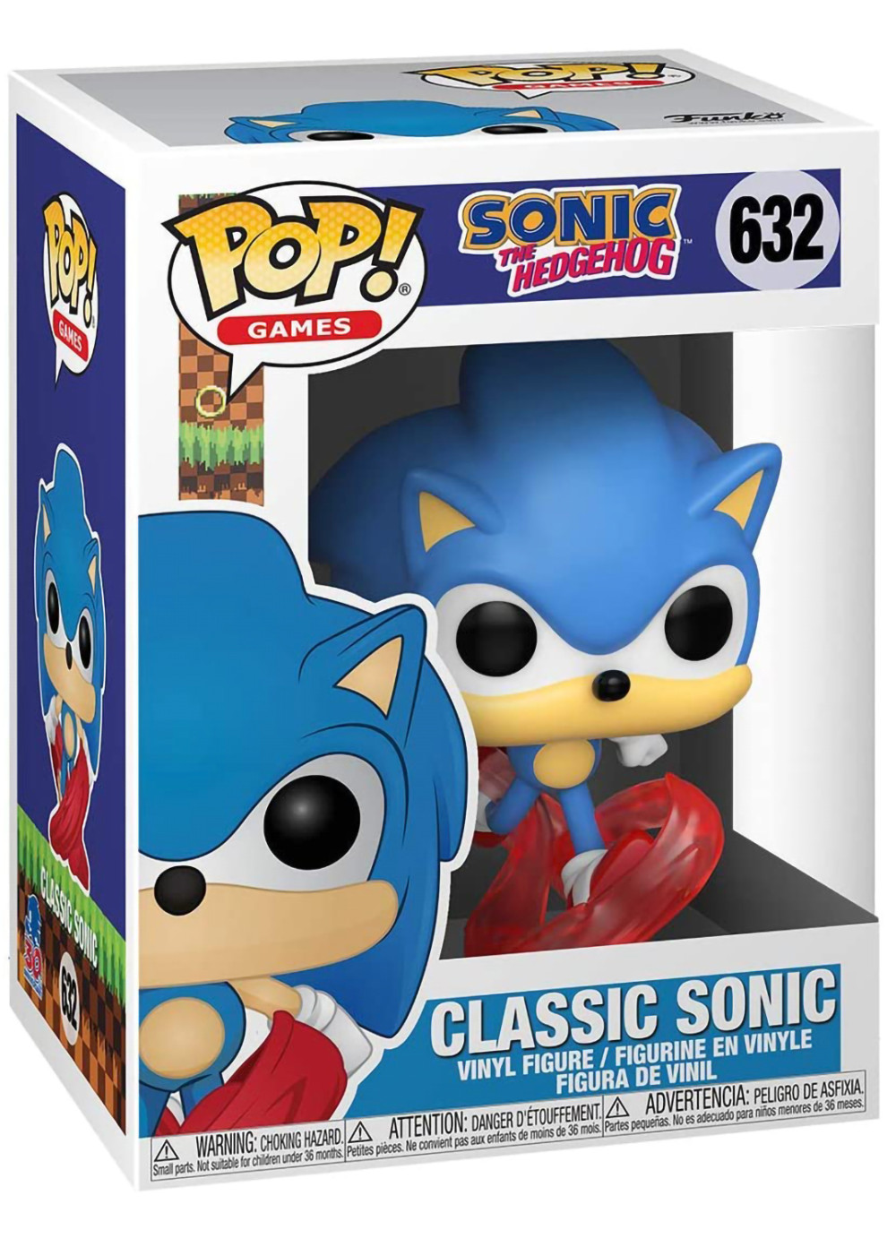  Funko POP Games: Sonic The Hedgehog  Classic Sonic (9,5 )