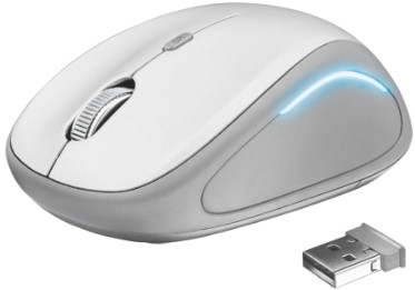 Мышь Trust Yvi FX Wireless беспроводная для PC (белый)