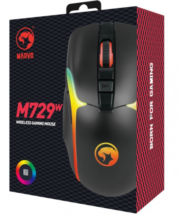 Мышь Marvo M729W беспроводная / с подсветкой для ПК