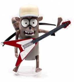  Regular Show Rigby Guitar and hat (8 )