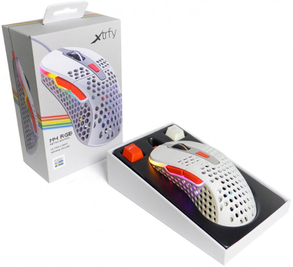 Мышь Xtrfy M4 Retro игровая оптическая (RGB-подсветка)