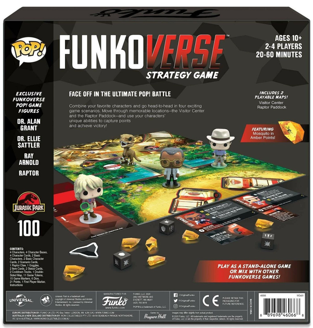  Funko POP Funkoverse: Jurassic Park 100 Base