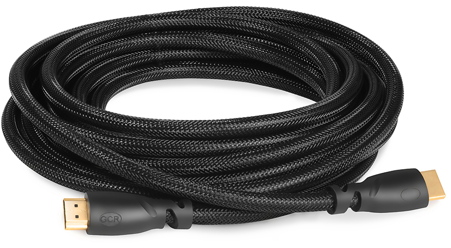 Кабель Greenconnect HDMI 2.0, 0.3 м, HDR 4:2:2, Ultra HD, 4K 60 fps (черный) (GCR-HM811-0.3m)