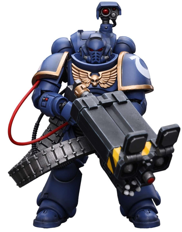 Фигурка Warhammer 40 000: Ultramarines – Desolation Marine with Castellan Launcher (Superkrak) 1:18 (12,1 см)