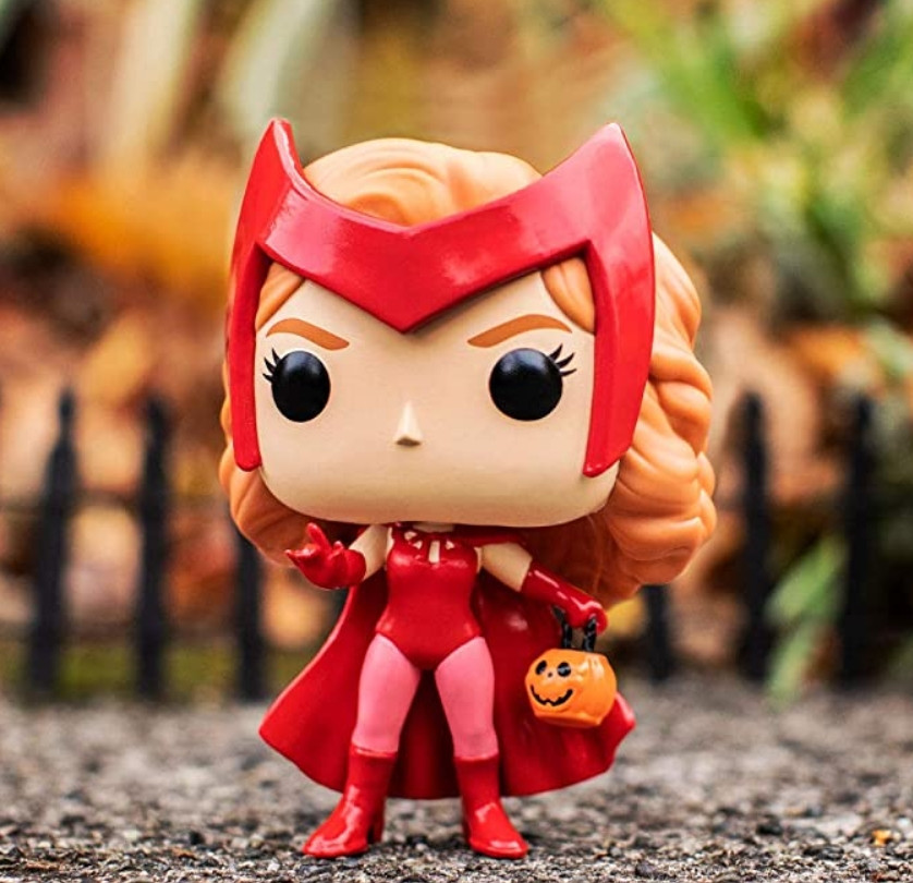  Funko POP Marvel: Wanda / Vision  Halloween Wanda Bobble-Head (9,5 )